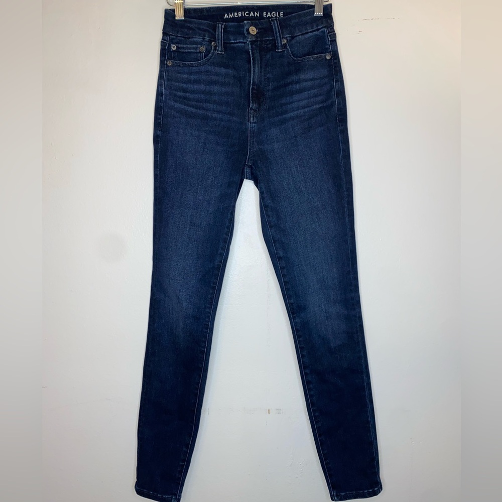 American Eagle BFF Jegging Size S Dark Wash Luxe Stretch Jeans